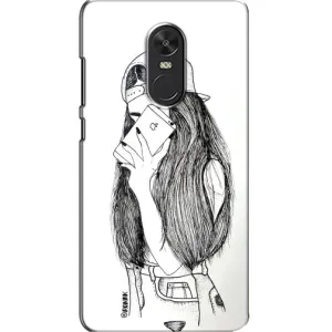Чохол з друком для Xiaomi Redmi Note 4X - (Мода) (AlphaPrint) (Фото дівчини)