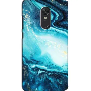 Мраморный чехол на Xiaomi Redmi Note 4X (VPrint) (Голубой мрамор)