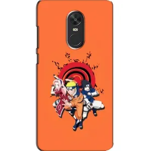 Naruto Anime Чехлы для Сяоми Редми Ноут 4Х (AlphaPrint) (команда Наруто)