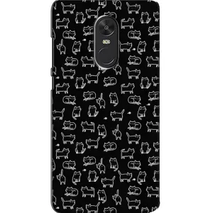 Чохол з принтом для Xiaomi Redmi Note 4X (AlphaPrint) Модні коти (Маленькі котики)