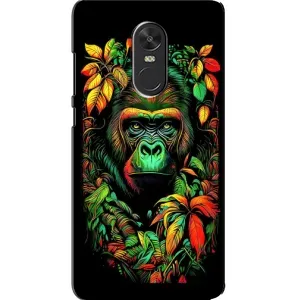 Чехол с Обезьянами Xiaomi Redmi Note 4X - (AlphaPrint) (Обезьяна в тропиках)