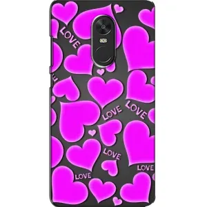 Чехлы для любимой на Ксяомі Редмі Ноут 4Х (VPrint) (Pink hearts)