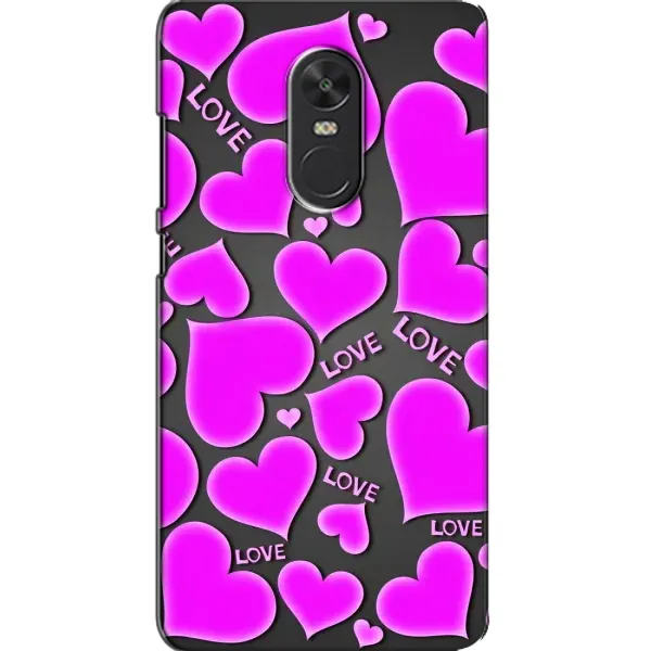 Чохол з принтом «Pink hearts» для Xiaomi Redmi Note 4X