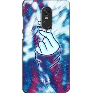Чохол з принтом для Xiaomi Redmi Note 4X (AlphaPrint - Знак сердечка) (Радужне серце)