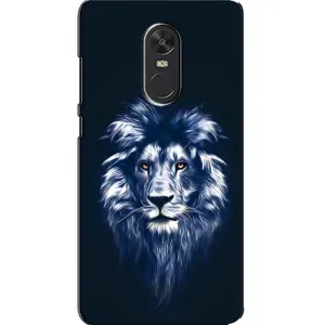 Чехол со Львом для Xiaomi Redmi Note 4X (VPrint) (Синий Лев)