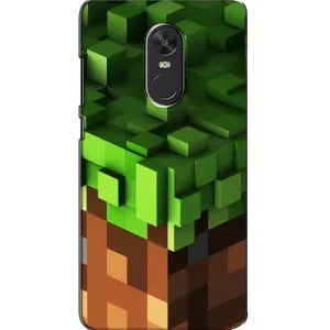 Чехол Майнкрафт на Xiaomi Redmi Note 4X (AlphaPrint) Minecraft (текстура Майнкрафт)