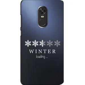 Зимние Чехлы для Сяоми Редми Ноут 4Х - прозрачный фон (Winter loading)