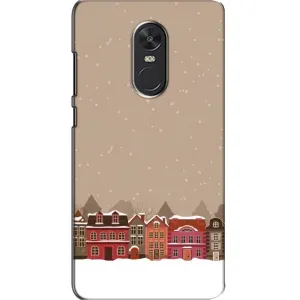 Новогодние, Праздничные Чехлы для Xiaomi Redmi Note 4X - 2024 год (Зимний город)