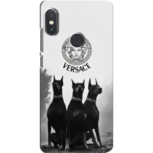 Чехлы VERSACE для Сяоми Редми Ноут 5 Про (PREMIUMPrint) (Доберман Версаче)