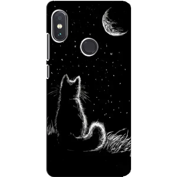 Чохол з принтом «Котик і місяць» для Xiaomi Redmi Note 5 Pro