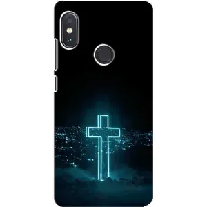 Християнські Чохли для Xiaomi Redmi Note 5 Pro (AlphaPrint) (Хрест і місто)