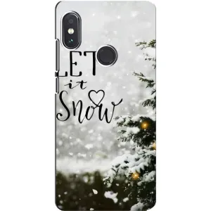 Новогодние, Праздничные Чехлы для Xiaomi Redmi Note 5 Pro - 2024 год (Let it snow)