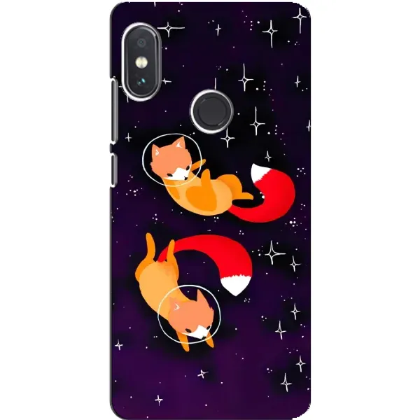 Чохол з принтом «Лисички космонавти» для Xiaomi Redmi Note 5 Pro