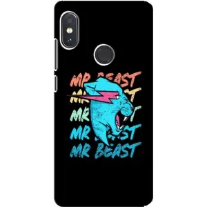 Чехлы Мистер Бист для Сяоми Редми Ноут 5 Про (logo Mr beast)