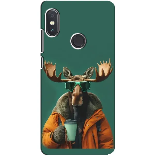 Чехол с принтом «Лось с кофе» для Xiaomi Redmi Note 5 Pro Чехол с принтом «Лось с кофе» для Xiaomi Redmi Note 5 Pro