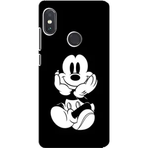 Міккі Маус чохол для Xiaomi Redmi Note 5 Pro (AlphaPrint - Мультяшні) (Маус на чорному)