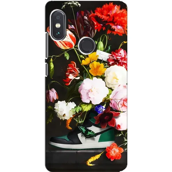 Чохол з принтом «Nike цветы» для Xiaomi Redmi Note 5 Pro