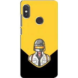 Чеjхол PUBG для Сяомі Редмі Нот 5 Про (AlphaPrint) (Пабг в шоломі)