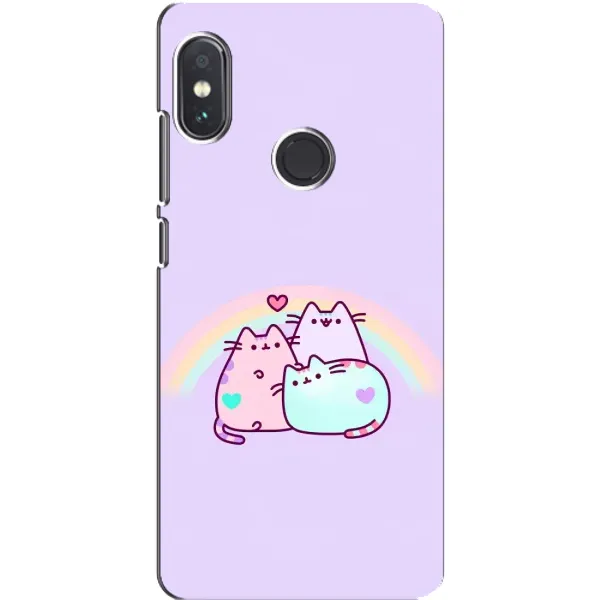 Чохол з принтом «Радужний котик» для Xiaomi Redmi Note 5 Pro