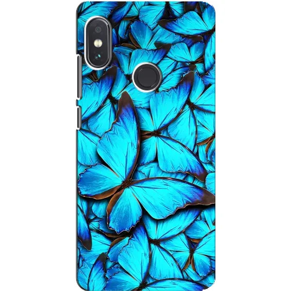Чехол с принтом «Синие бабочки» для Xiaomi Redmi Note 5 Pro Чехол с принтом «Синие бабочки» для Xiaomi Redmi Note 5 Pro