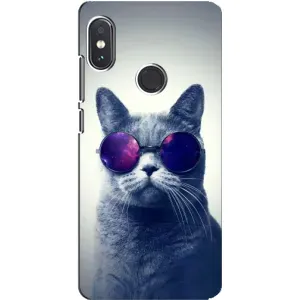 Чохол з принтом для Xiaomi Redmi Note 5 Pro (AlphaPrint) Модні коти (Стильний кіт)