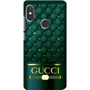 Чохли GUCCI для Сяомі Редмі Нот 5 Про (AlphaPrint) (Текстура Гуччі)