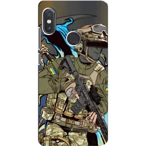 Чехлы с картинкой ЗСУ для Xiaomi Redmi Note 5 Pro (AlphaPrint) (Воин ВСУ)
