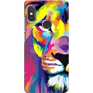 Чехол со Львом для Xiaomi Redmi Note 5 Pro (VPrint) (Яркий Лев)