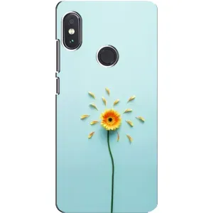 Чохли з квітами для Xiaomi Redmi Note 5 Pro (VPrint) (Жовта квітка)