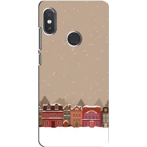 Новогодние, Праздничные Чехлы для Xiaomi Redmi Note 5 Pro - 2024 год (Зимний город)