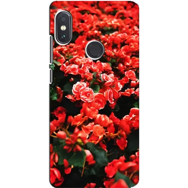 Чехол с принтом «Цветы красные» для Xiaomi Redmi Note 5
