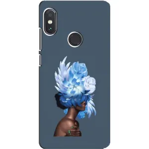 Чехлы (ART) Цветы на Xiaomi Redmi Note 5 (VPrint) (Квіти на голові)