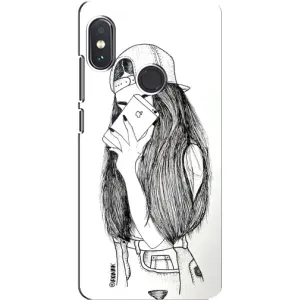 Чохол з друком для Xiaomi Redmi Note 5 - (Мода) (AlphaPrint) (Фото дівчини)