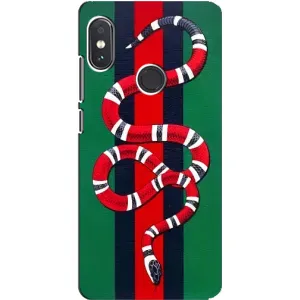 Чехлы ГУЧЧИ для Сяоми Редми Ноут 5 (AlphaPrint) (Gucci змия)