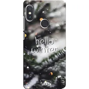 Новогодние, Праздничные Чехлы для Xiaomi Redmi Note 5 - 2024 год (Hello winter)