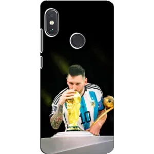 Чехлы для Xiaomi Redmi Note 5 (Leo чемпион) (AlphaPrint) (Кубок Месси)