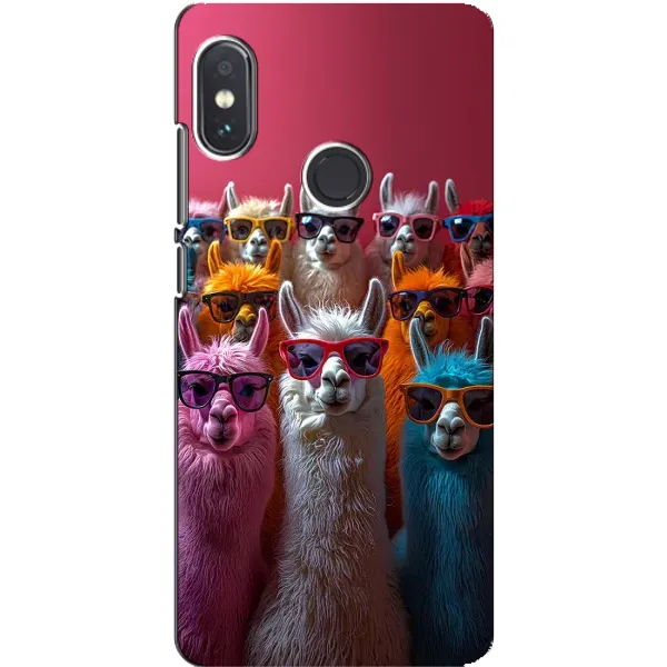 Чехол с принтом «Ламы в очках» для Xiaomi Redmi Note 5
