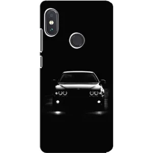 Чехол для Сяоми Редми Ноут 5 - с принтом БМВ (AlphaPrint) (Машина BMW)