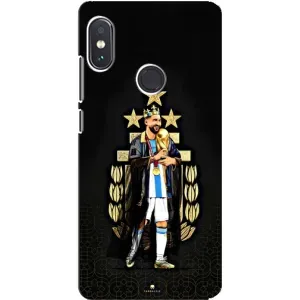 Чехлы для Xiaomi Redmi Note 5 (Leo чемпион) (AlphaPrint) (Месси Король)