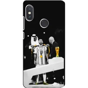 Чехлы для Xiaomi Redmi Note 5 (Leo чемпион) (AlphaPrint) (Месси в накидке)