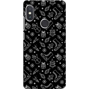 Новогодние, Праздничные Чехлы для Xiaomi Redmi Note 5 - 2024 год (Новогодний фон)