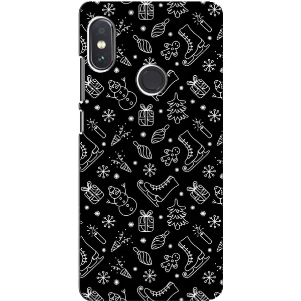 Чехол с принтом «Новогодний фон» для Xiaomi Redmi Note 5 Чехол с принтом «Новогодний фон» для Xiaomi Redmi Note 5
