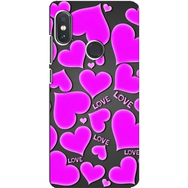 Чехол с принтом «Pink hearts» для Xiaomi Redmi Note 5