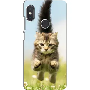 Чехлы с Котиками для Xiaomi Redmi Note 5 (VPrint) (Прыжок кота)