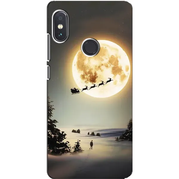 Чехол с принтом «Санта на луне» для Xiaomi Redmi Note 5 Чехол с принтом «Санта на луне» для Xiaomi Redmi Note 5