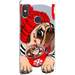 Чехлы с собаками для Xiaomi Redmi Note 5 (VPrint) (Собачка в шапке)