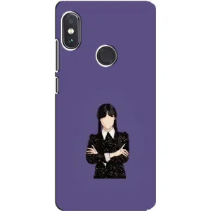 Чохли Венсдей на Xiaomi Redmi Note 5 Уенсдей (AlphaPrint) (Венздей у чорному)