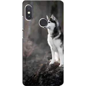 Чехол с Хаски для Xiaomi Redmi Note 5 - (AlphaPrint) (Верный пес)