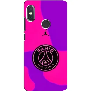 Чохли PSG для Xiaomi Redmi Note 5 (AlphaPrint) (яскравий ПСЖ)