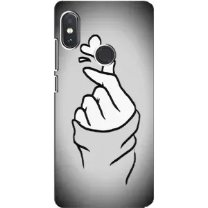 Чохол з принтом для Xiaomi Redmi Note 5 (AlphaPrint - Знак сердечка) (Значок Love)